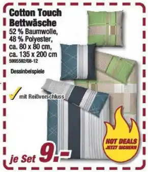 Poco Cotton Touch Bettwäsche Angebot