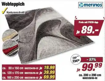 Poco Merinos Webteppich Angebot