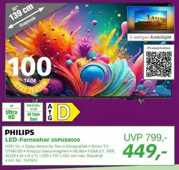 EP PHILIPS LED-Fernseher 55PUS8009 Angebot