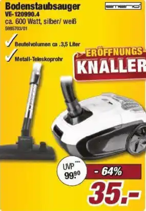 Poco Emerio Bodenstaubsauger VE-120990.4 Angebot