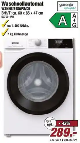 Poco Gorenje Waschvollautomat W2NHE174SAPS/DE Angebot