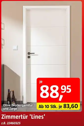 Bauhaus Zimmertür 'Lines' Angebot