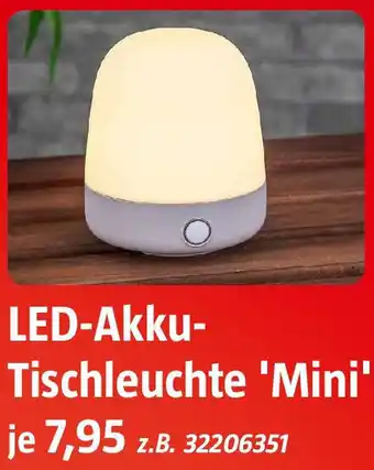Bauhaus LED-Akku Tischleuchte 'Mini' Angebot