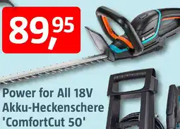 Bauhaus GARDENA Power for All 18V Akku-Heckenschere 'ComfortCut 50' Angebot