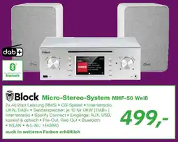 EP Block Micro-Stereo-System MHF-50 Weiß Angebot