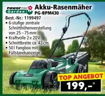 Norma Akku-Rasenmäher PG-BPM430 Angebot