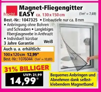 Norma Magnet-Fliegengitter EASY ca. 130 x 150 cm Angebot