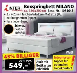 Norma Boxspringbett MILANO Angebot