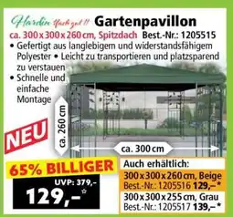 Norma Gartenpavillon Angebot