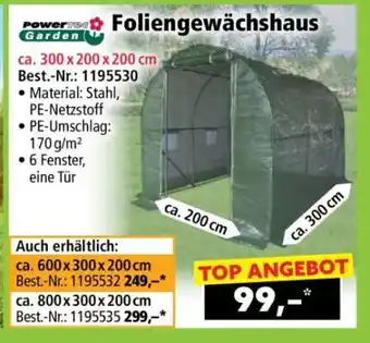 Norma Foliengewächshaus Angebot