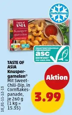 PENNY TASTE OF ASIA Knuspergarnelen Angebot