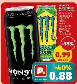 PENNY Monster energy drink Angebot
