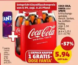 PENNY Coca-Cola, Fanta oder Sprite Angebot