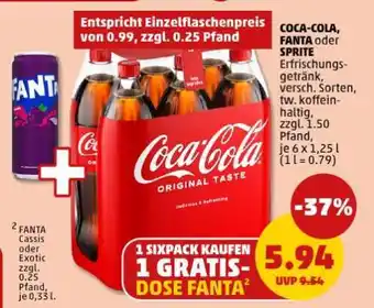 PENNY Coca-Cola, Fanta oder Sprite Angebot