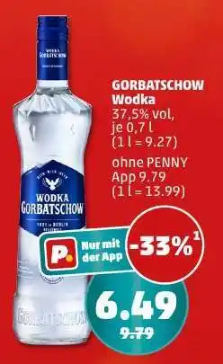 PENNY GORBATSCHOW WODKA Angebot