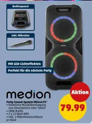 PENNY Party-Sound-System MD46475 Angebot
