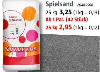 Bauhaus Spielsand Angebot