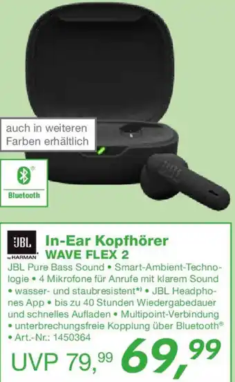 EP JBL In-Ear Kopfhörer WAVE FLEX 2 Angebot
