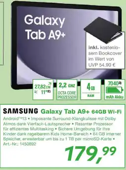 EP SAMSUNG Galaxy Tab A9+ 64GB Wi-Fi Angebot