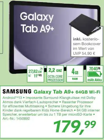 EP SAMSUNG Galaxy Tab A9+ 64GB Wi-Fi Angebot