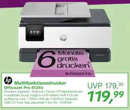 EP hp Multifunktionsdrucker OfficeJet Pro 8134e Angebot
