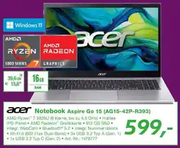 EP acer Notebook Aspire Go 15 (AG15-42P-R393) Angebot