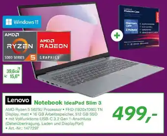EP Lenovo Notebook IdeaPad Slim 3 Angebot