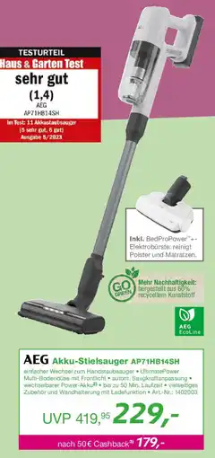 EP AEG Akku-Stielsauger AP71HB14SH Angebot