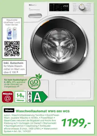 EP Miele Waschvollautomat WWG 880 WCS Angebot