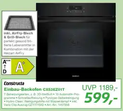 EP Constructa Einbau-Backofen CX53EZ01T Angebot