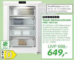 EP LIEBHERR Tisch-Gefrierschrank FNdi 1624-20 Angebot
