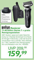EP BRAUN Rasierer 71-N7200cc Series 7 + gratis Reinigungsstation Angebot