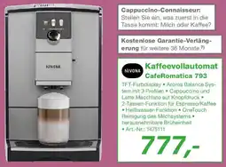 EP NIVONA Kaffeevollautomat CafeRomatica 793 Angebot
