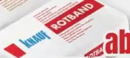 B1 Discount Baumarkt Knauf Rotband Haftputzgips Angebot