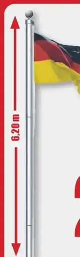 B1 Discount Baumarkt Aluminium Fahnenmast Angebot