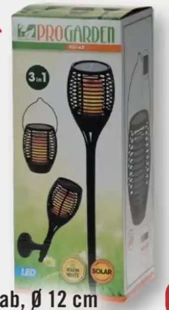 B1 Discount Baumarkt Pro Garden LED-Solarfackel Angebot