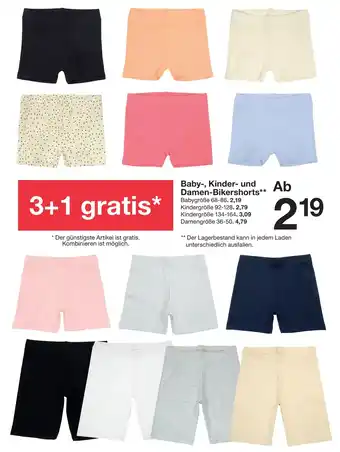 Zeeman Baby-, Kinder- und Damen-Bikershorts Angebot