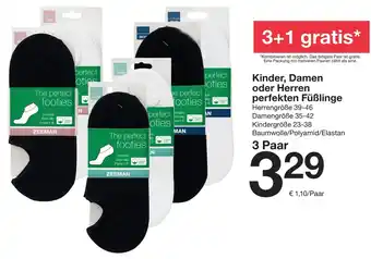 Zeeman Kinder, Damen oder Herren perfekten Füßlinge Angebot