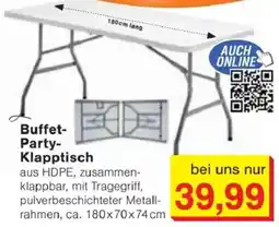 Jawoll Buffet Party Klapptisch Angebot