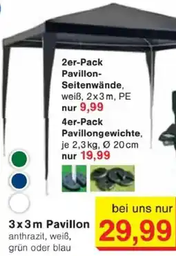 Jawoll 3x3m Pavillon Angebot