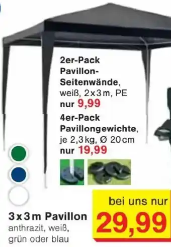 Jawoll 3x3m Pavillon Angebot
