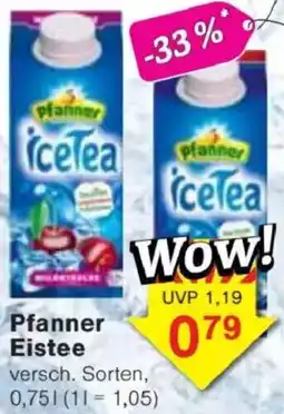 Jawoll Pfanner Eistee Angebot