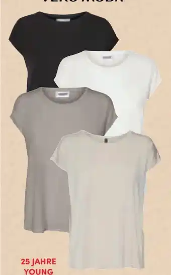 AWG Mode Vero Moda Damen T-Shirt Ava Plain Angebot