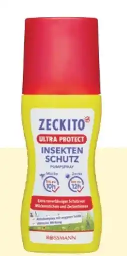 Rossmann Zeckito Ultra Protect Insektenschutz Pumpspray Angebot
