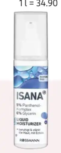 Rossmann Isana Liquid Moisturizer 120 h Angebot