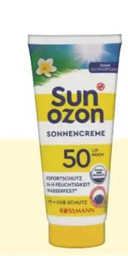 Rossmann Sunozon Sonnencreme LSF 50 Angebot