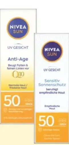 Rossmann Nivea Sun Gesichtscreme Anti-Age Q10 LSF 50 Angebot