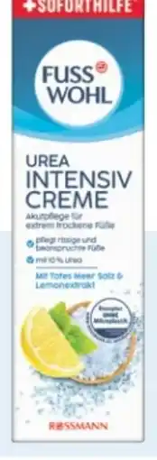 Rossmann Fusswohl Urea Intensivcreme Angebot