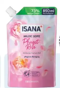 Rossmann Isana Seife im Nachfüllbeutel Angebot