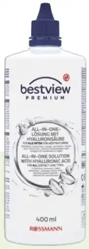 Rossmann Bestview Premium All-in-One Lösung mit Hyaluronsäure Angebot